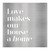 Cutout Metal Sign - Love