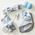 Plush Bow Headband - Coastal