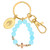 Aqua Blessed Mother One-Decade Rosary Clip Key Ring - 12/pk