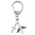 White Pearl Guardian Angel and Crucifix Clip - 18/pk