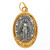 Two-Tone Miraculous Oval Floral Border Medal - 36/pk