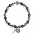 St. Benedict Hematite and Bali Bead Rosary Bracelet - 10/pk
