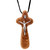 Olive Wood Comfort Crucifix Pendant