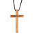 Olive Wood Cross Pendant - 4/pk