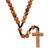 Olive Wood Corded Wood Rosary