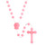 Rose-Scented Pink Cord Rosary - 100/pk