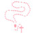Rose-Scented Pink Cord Rosary - 100/pk