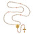 Imit. Pearl Daisy Guardian Angel Rosary - 10/pk