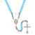 Our Lady of Guadalupe Aqua Paracord Rosary - 6/pk