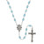 Iridescent Blue Crystal Fancy Miraculous Rosary - 2/pk
