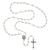 Iridescent White Crystal Fancy Miraculous Rosary - 2/pk