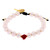 Imit. Quartz 2-Decade Rosary Bracelet - 12/pk