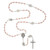 Our Lady of the Miraculous Rose Pink Pearl Rosary - 10/pk