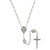Our Lady of the Miraculous Rose White Pearl Rosary - 10/pk