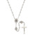 Our Lady of the Miraculous Rose White Pearl Rosary - 10/pk