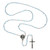 Blue Baptism with Shell and Font Rosary - 12/pk