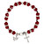 Red and Crystal Rondelle Holy Spirit Confirmation Rosary Bracelet - 12/pk