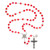 Red Reflections of Faith Confirmation Rosary - 2/pk