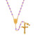 Body of Christ Purple First Communion Rosary - 9/pk