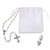 White Pearl First Communion Rosary and Lapel Pin Set - 6/pk