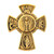 Gold Four-Way Cross First Communion Lapel Pin - 12/pk