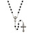 Bread of Life Black First Communion Rosary with Cross Box - 9/pk