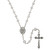 Most Blessed Sacrament First Communion White Pearl Rosary - 12/pk