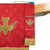 Maltese Jacquard Custom Bookmark - Red