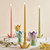 Green Blossom Taper Candleholder