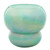 Teal Iridescent Glass Candle