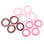 Seamless Hair Ties in Ornament - Pink Ombre - Set of 12