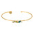 Crystal Bangle - Green Bar