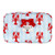 Quilted Cosmetic Bag - Blue Stripes + Lobsters
