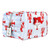 Quilted Cosmetic Bag - Blue Stripes + Lobsters
