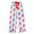 Full-Length Ruffled PJ Set with Velvet Tie - Blue Stripes + Lobsters
