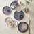 Round Enamel Lilac Tray - Medium