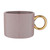 Ceramic Mug with Gold Handle - Violet