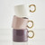 Ceramic Mug with Gold Handle - Aubergine