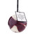 Cotton Socks in Ornament - Ivory + Burgundy Velvet Bow