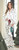 Full-Length Ruffle PJ Set With Velvet Tie - White + Mistletoe