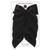 Velvet Bow Napkin Ties - Black - Set of 4