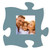 Puzzle Pieces Artwork Photo Frame - Blue