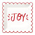 Foil Scalloped Plates - Joy