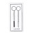 Dipped Glass Spoons - Black + White