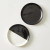 Dipped Plates - Glossy Black/Glossy White - Set of 4