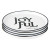 Holiday Appetizer Plates - Joyful - Set of 4
