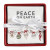 Ceramic Napkin Tray + Napkins - Peace On Earth