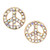 Holiday Stud Earrings & Trinket Tray Sets - Peace on Earth