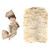 Traditional Christ Child in Raffia Lined Manger