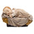Sleeping Christ Child in Manger Figurine